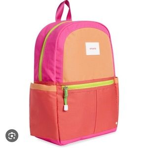 BRAND NEW STATE Kane kids backpack pink/orange